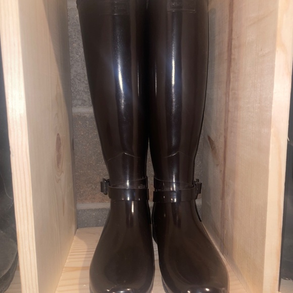 Hunter Refined Ankle Strap Tall Boots - Picture 3 of 4